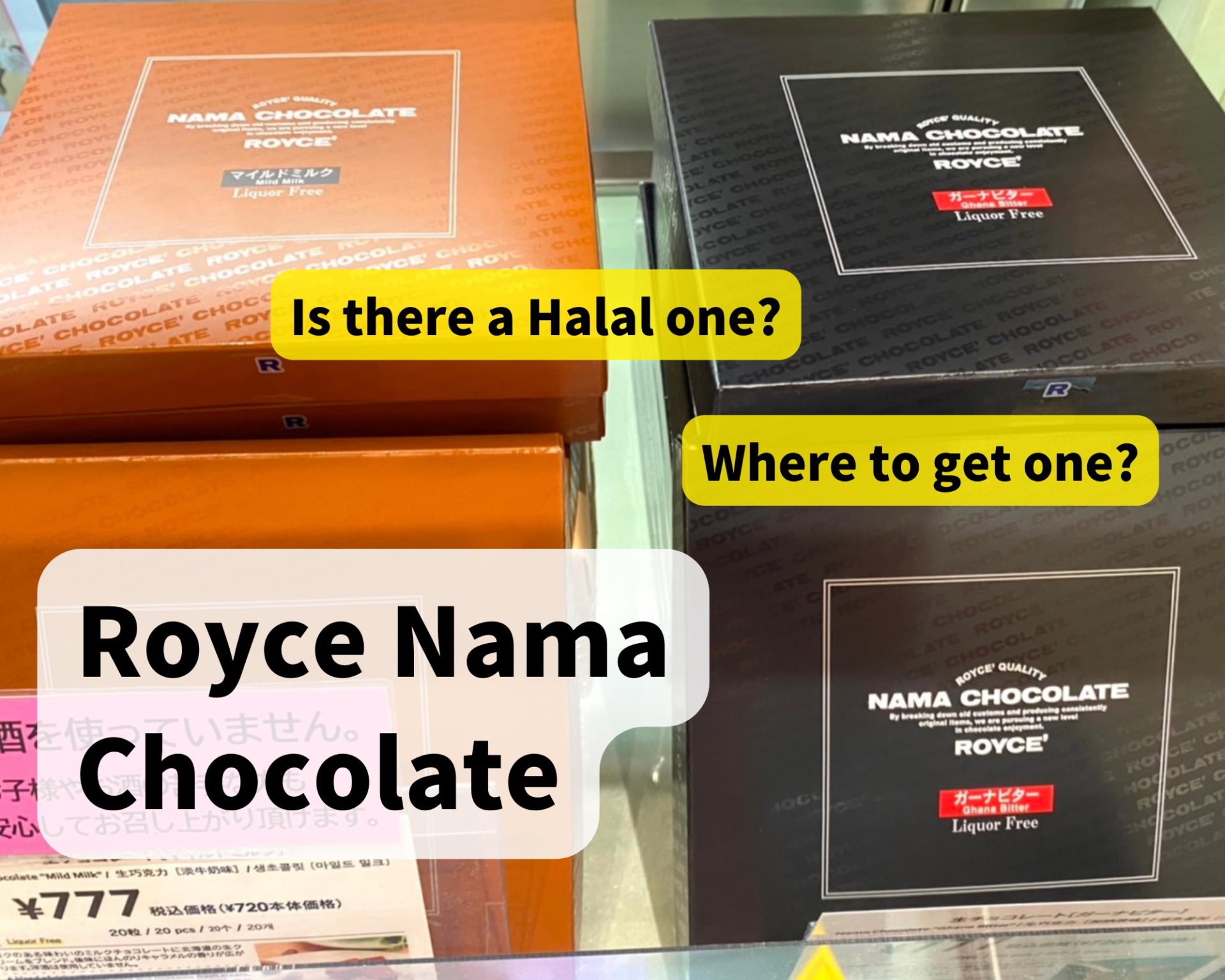 Royce chocolate at the shop