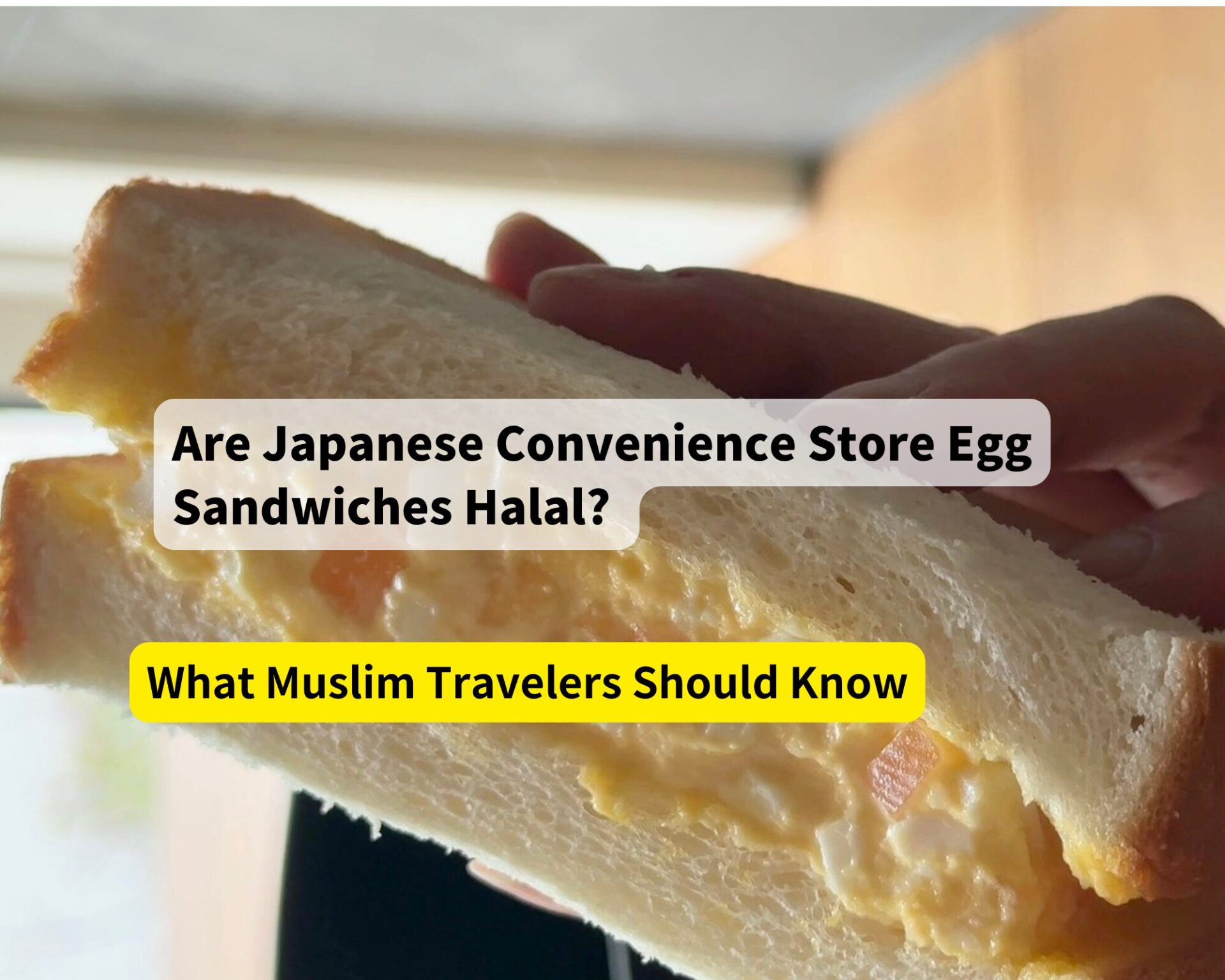 Is egg mayo sand in Japan halal?